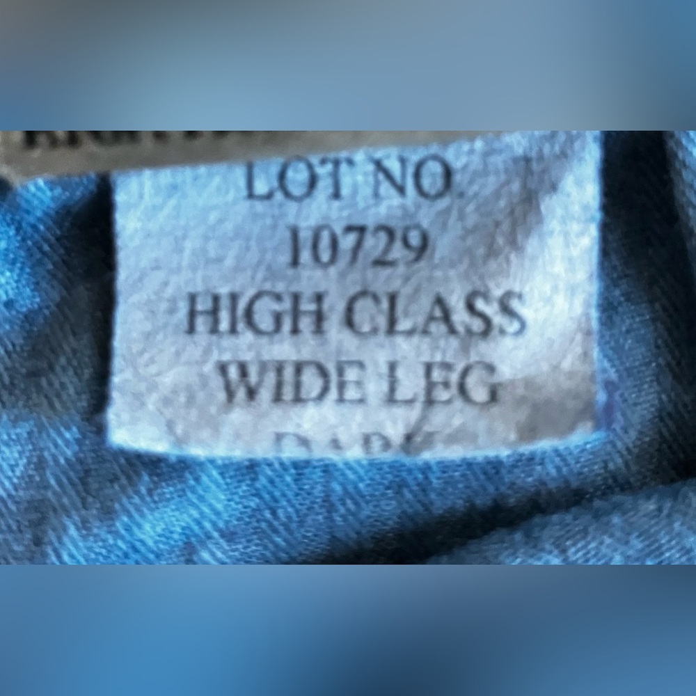 Vintage EUC JAMES JEANS High Class Wide Leg w/ Stretch 30 Blue Dark Paris Wash - Picture 11 of 13
